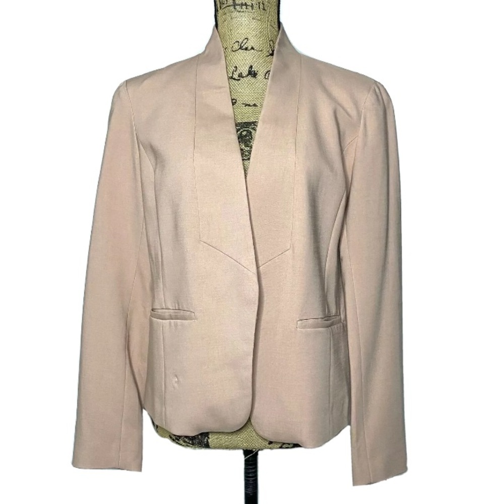 Eileen Fisher Dusty Rose Open Front Blazer Jacket
